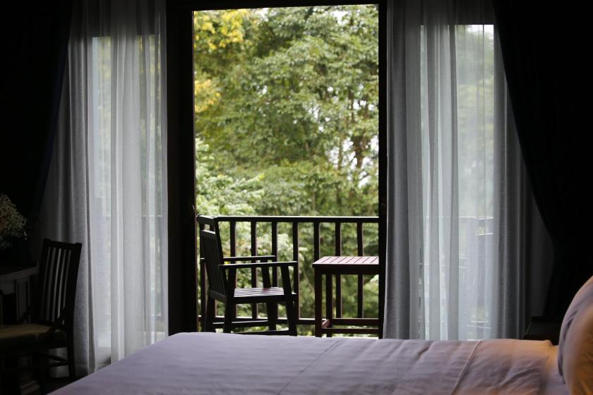 Superior Double Room with Garden View and Balcony