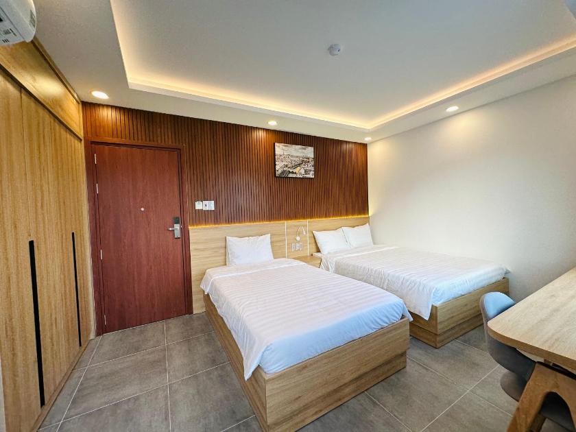 Phòng 2 giường đơn có ban công