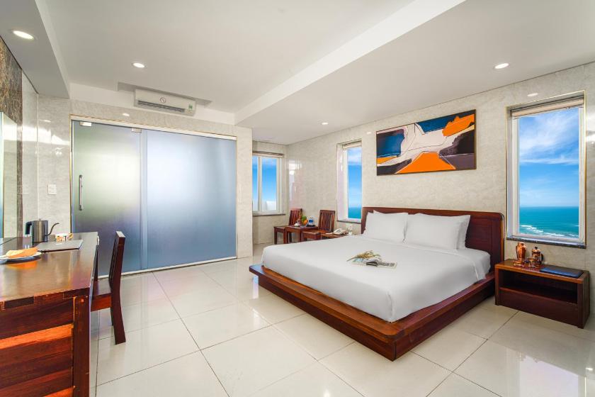 Phòng Deluxe Giường Đôi Nhìn Ra Biển Từ Phía Bên Cạnh Phòng Deluxe Giường Đôi Nhìn Ra Biển Từ Phía Bên Cạnh