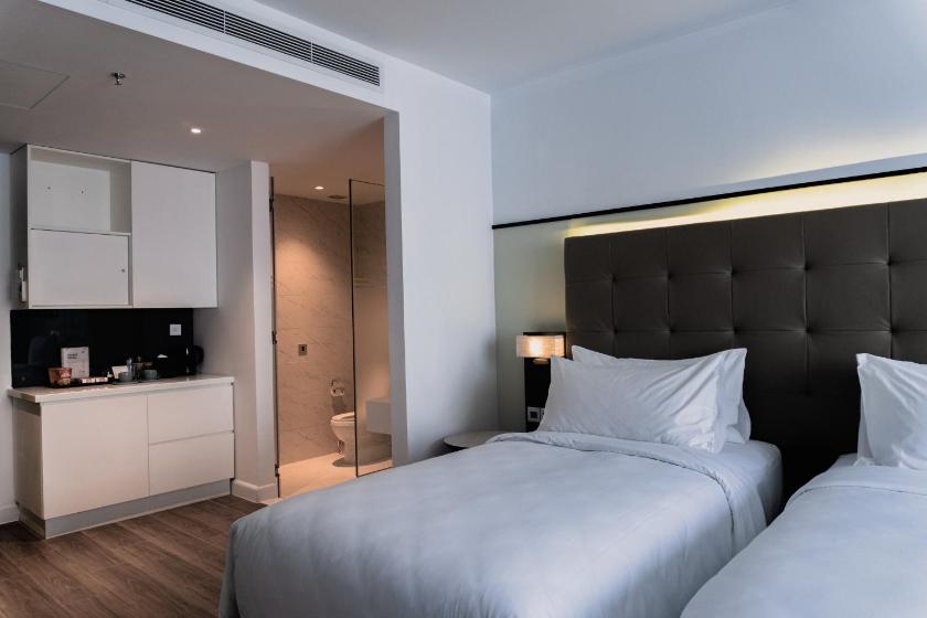 Phòng Deluxe 2 Giường Đơn Nhìn Ra Thành Phố