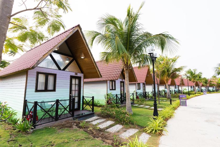 Bungalow bằng Gỗ nhìn ra Khu vườn