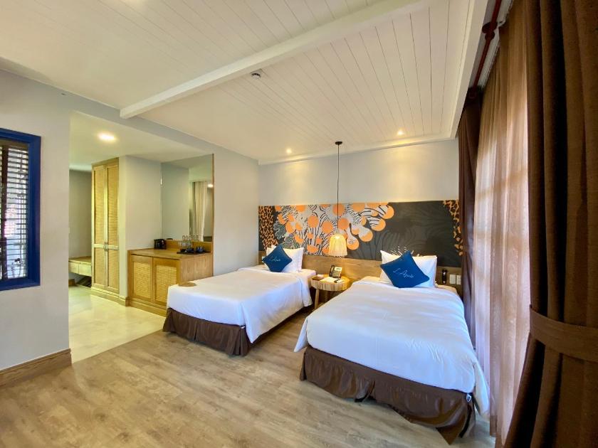 Phòng Deluxe 2 Giường Đơn Nhìn Ra Vườn