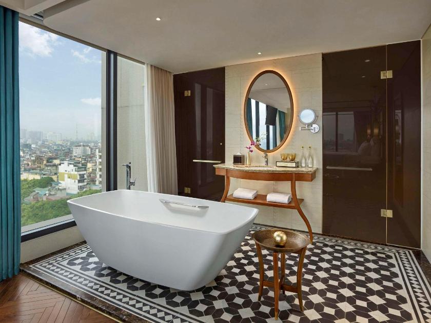 Suite Deluxe có Giường cỡ King với Quyền lui tới Sảnh khách