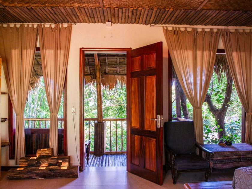 Phòng 3 Người có Ban công và Nhìn ra Khu vườn