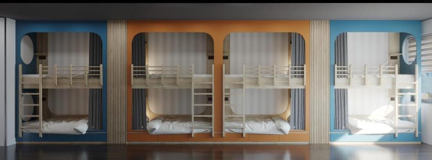 Giường Tầng Trong Phòng Ngủ Tập Thể Cho Nam Và Nữ