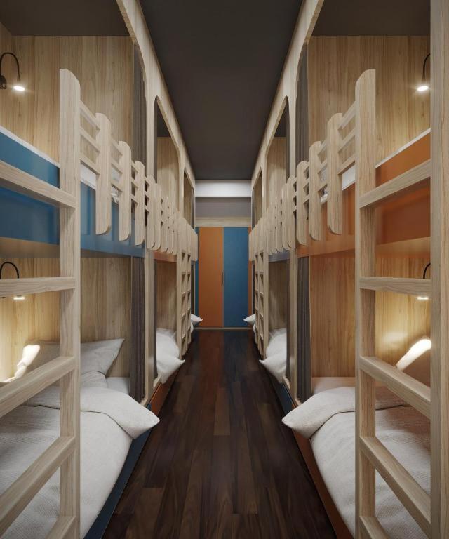 Giường Tầng Trong Phòng Ngủ Tập Thể Cho Nam Và Nữ