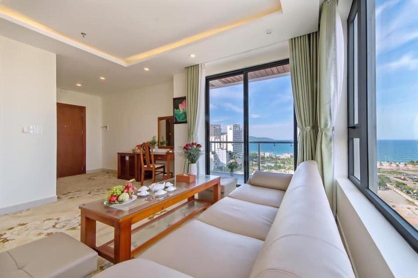 Phòng Giường Đôi có Ban công và Nhìn ra Biển