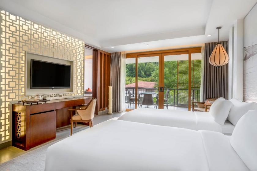 Phòng Grand 2 Giường Đơn có Ban công và Nhìn ra Vườn