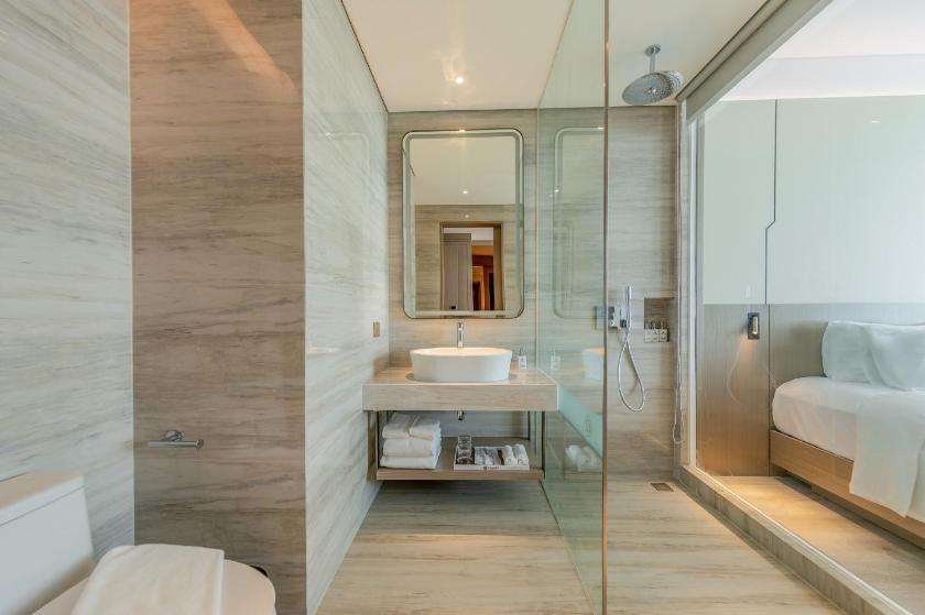 Phòng Deluxe 2 Giường Đơn Nhìn ra Một góc Biển