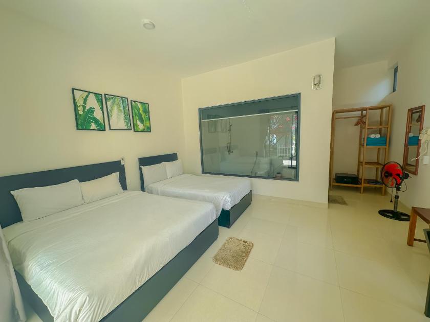 Phòng 2 Giường Đơn Nhìn Ra Khu Vườn