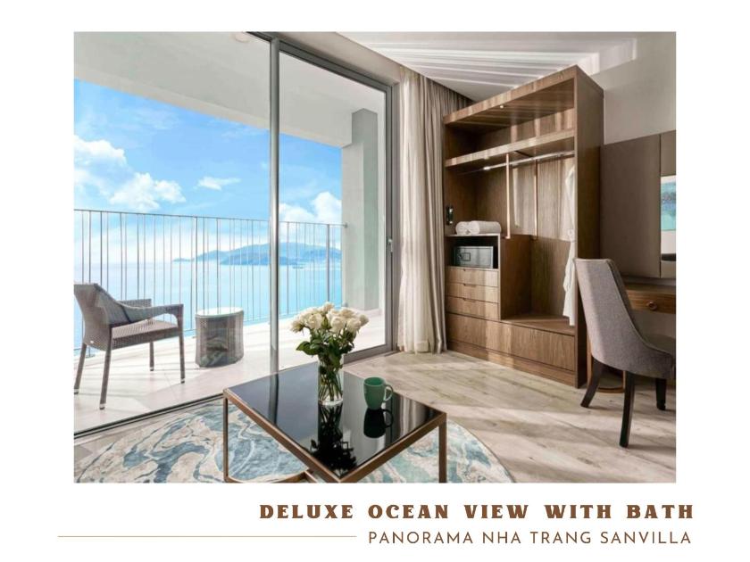 Phòng Deluxe Giường Đôi Với Ban Công và Tầm Nhìn Ra Biển