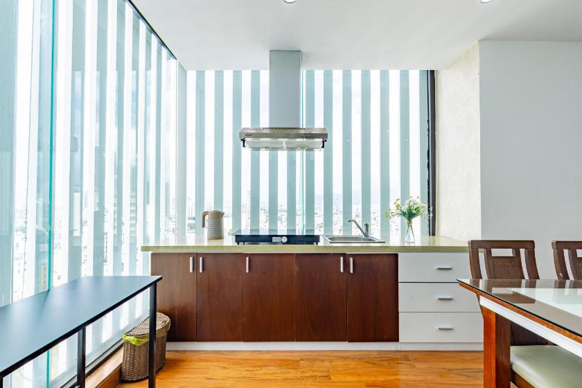 Căn hộ 2 phòng ngủ nhìn ra cảnh thành phố