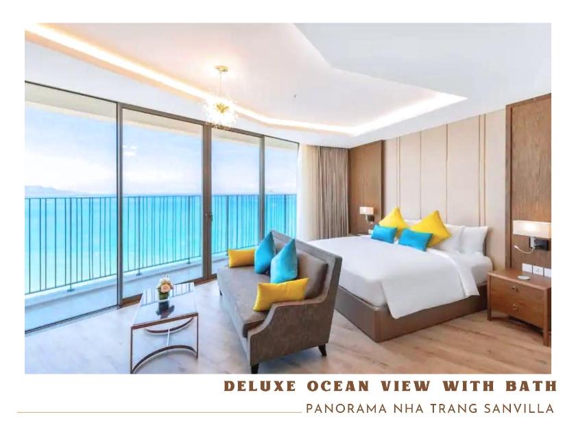 Phòng Deluxe Giường Đôi Với Ban Công và Tầm Nhìn Ra Biển