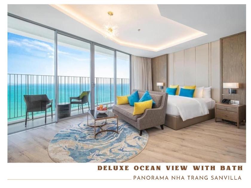 Phòng Deluxe Giường Đôi Với Ban Công và Tầm Nhìn Ra Biển