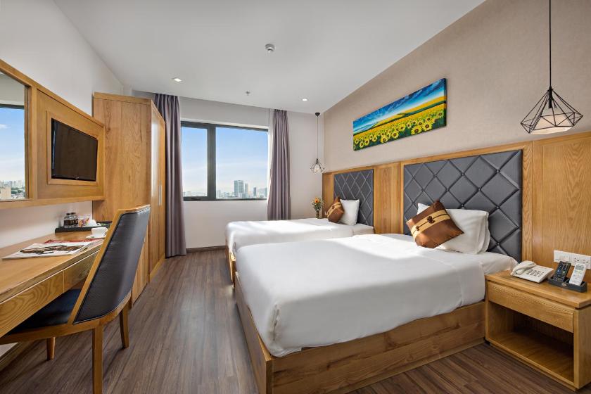 Phòng Deluxe 2 Giường Đơn Nhìn Ra Thành Phố