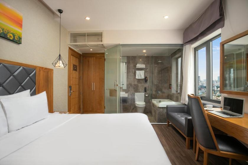 Phòng Deluxe Giường Đôi Nhìn Ra Thành Phố