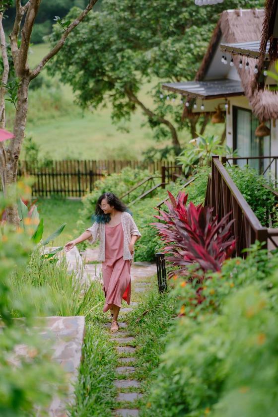 Bungalow Nhìn ra vườn