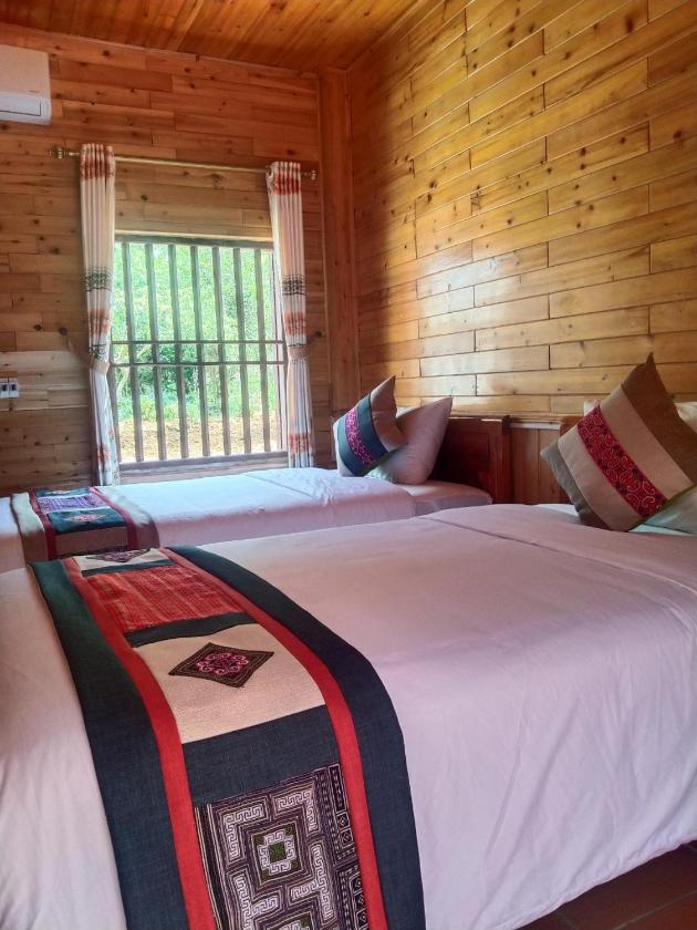 Phòng 2 Giường Đơn Nhìn Ra Khu Vườn