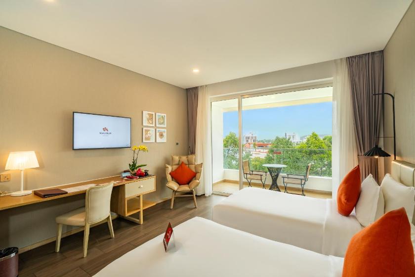 Phòng Premium Nhìn ra Thành phố có 2 Giường Đơn