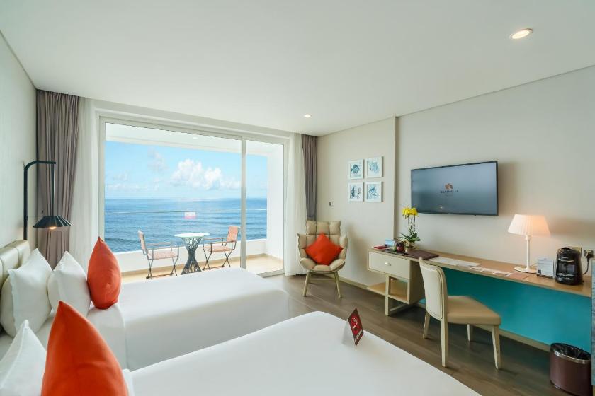 Phòng Premium 2 Giường Đơn Nhìn Ra Biển Phòng Premium 2 Giường Đơn Nhìn Ra Biển