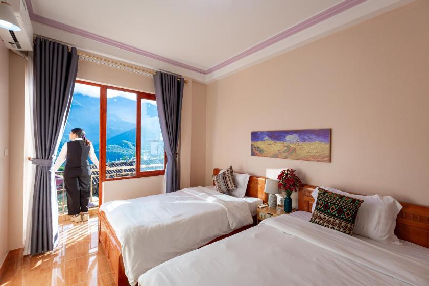 Phòng 2 giường đơn có ban công