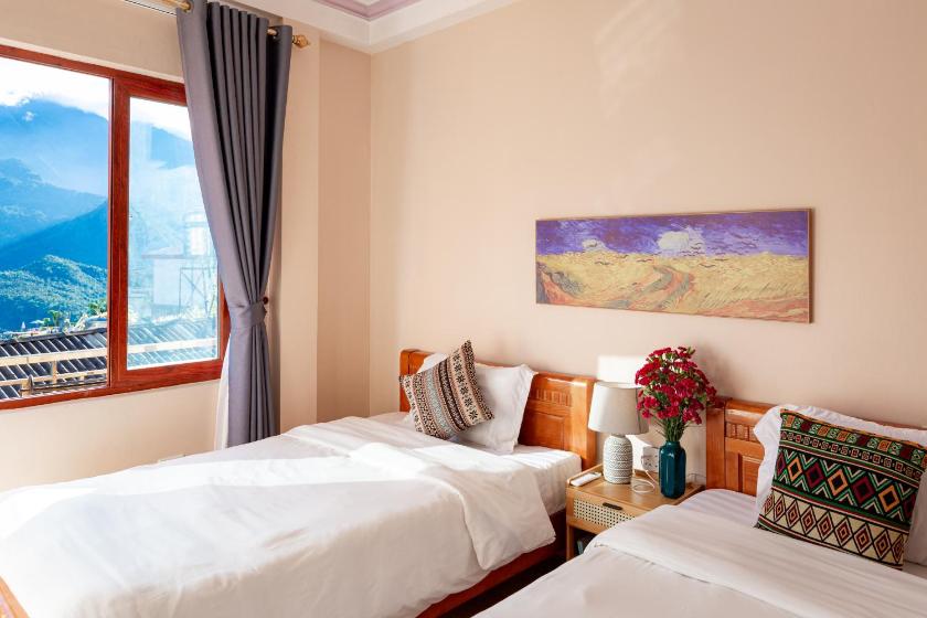 Phòng 2 giường đơn có ban công