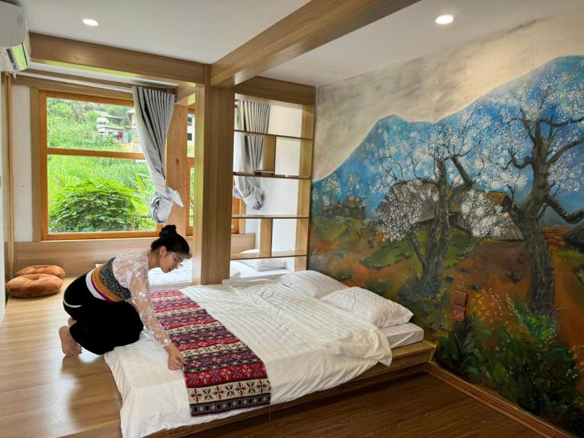 Phòng Có Giường Cỡ Queen Và Bồn Tắm Spa