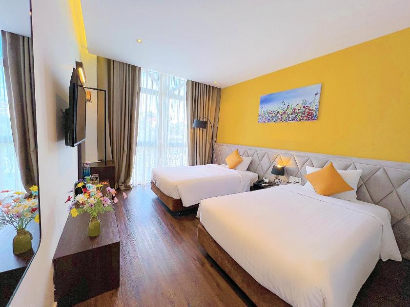 Phòng Premier 2 Giường Đơn Nhìn ra cảnh Thành phố