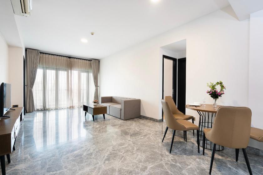 Căn hộ 2 phòng ngủ nhìn ra cảnh thành phố