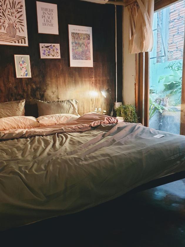 Phòng Có Giường Cỡ Queen Nhìn Ra Vườn