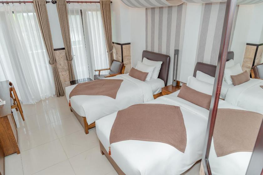 Phòng Deluxe 2 Giường Đơn Nhìn Ra Sông - Bao Gồm Tắm Onsen