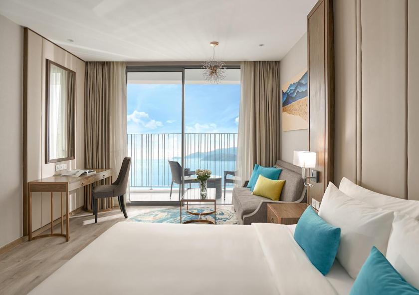 Phòng Deluxe Giường Đôi Với Ban Công và Tầm Nhìn Ra Biển