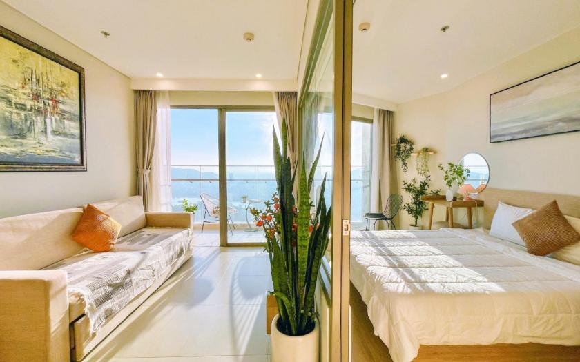 Căn hộ 2 phòng ngủ nhìn ra cảnh thành phố