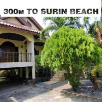 House. 300 m. to beach Surin. 2 br