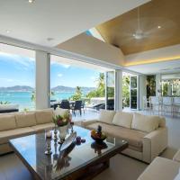 Luxury beachfront villa with private beach access