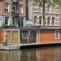 Cozy houseboat in a quiet canal