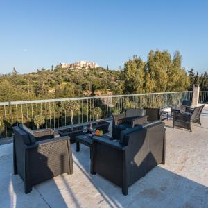 Iris apartment acropolis terrace view
