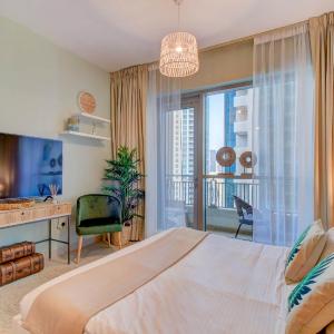 Durrani Homes - Luxurious Studio near Dubai Mall with pool view