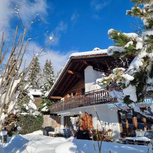 Half chalet with garden & balcony - 2' to Ski bus