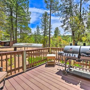 Near Hiking Trails Woodsy Pine Cabin with Fire Pit