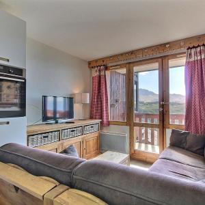 Studio cabine 4 personnes au pied des pistes avec balcon et parking, Belle Plagne - FR-1-455-216