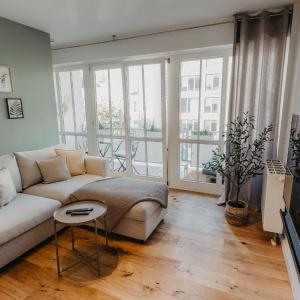 TRABER APARTMENTS im Herzen Leipzigs Balkon Parkplatz