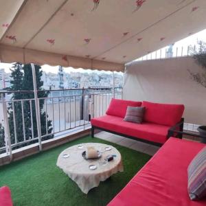 7th floor spacious veranda in the heart of Athens