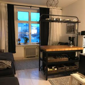 Rustic black and white studio