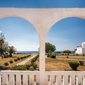 Kiotari beach garden view-sea view