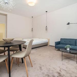 Modern studio with balcony + TV