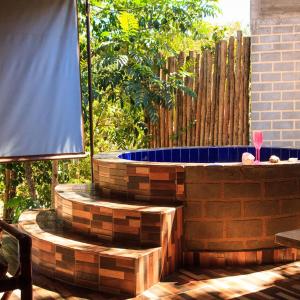 Chalé com churrasqueira e jacuzzi aquecida