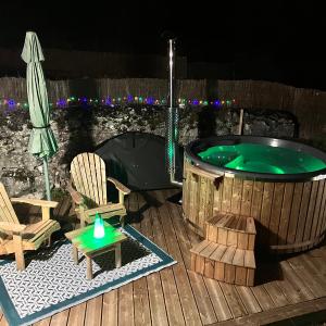 Maison bohème avec bain nordique
