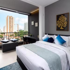 Studio moderno I A 500m do Nubank Parque