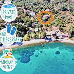Beach Villa Petros with private pool by DadoVillas